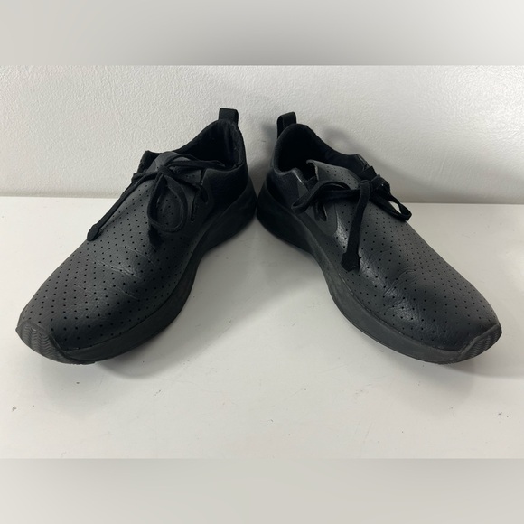 Men’s 7/ Womens 8 Native Black Faux Leather Shoes Lunar Landing Apollo 2.0 - Picture 5 of 8